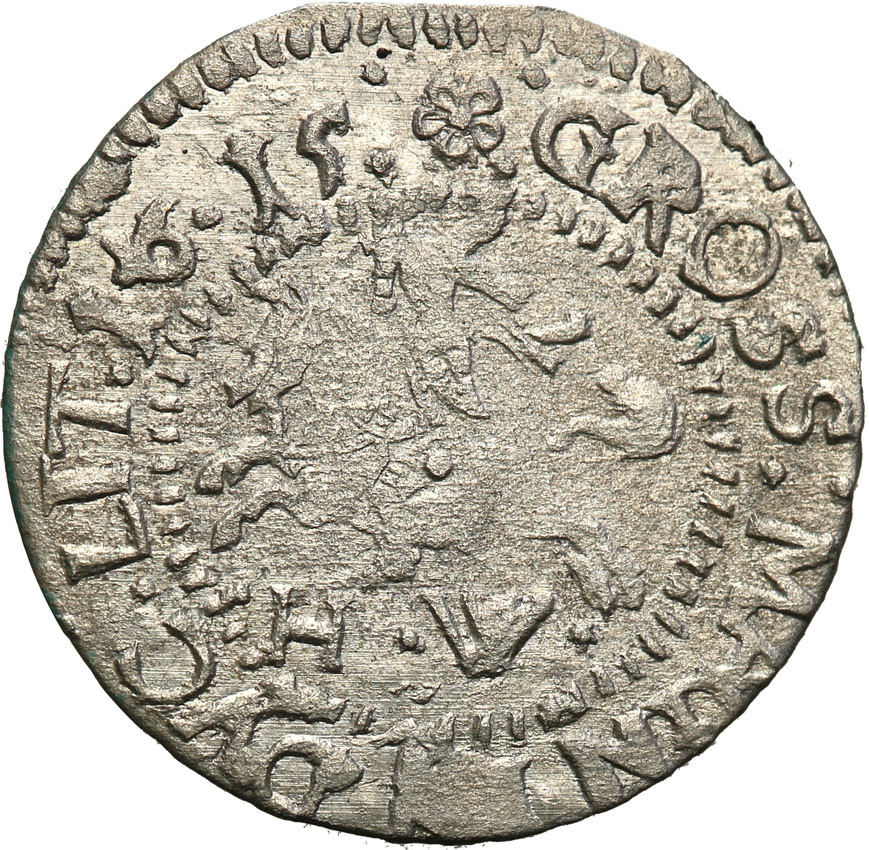 Zygmunt III Waza, Grosz 1615 Wilno (R5) przebitka daty